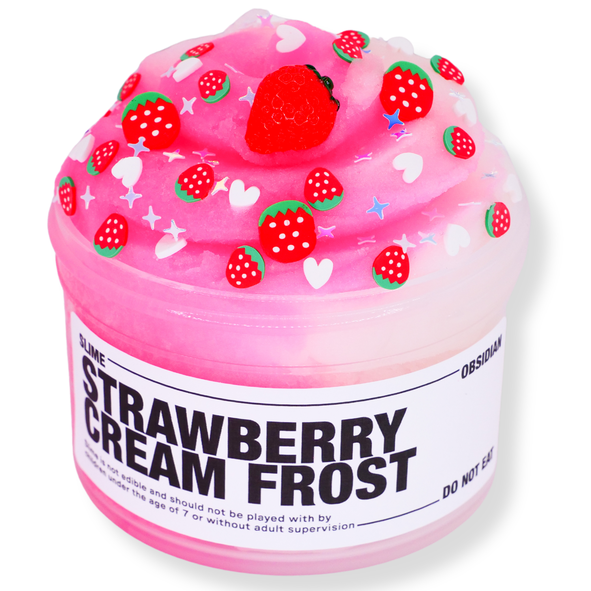 Strawberry Cream Frost Slime - Slime Obsidian