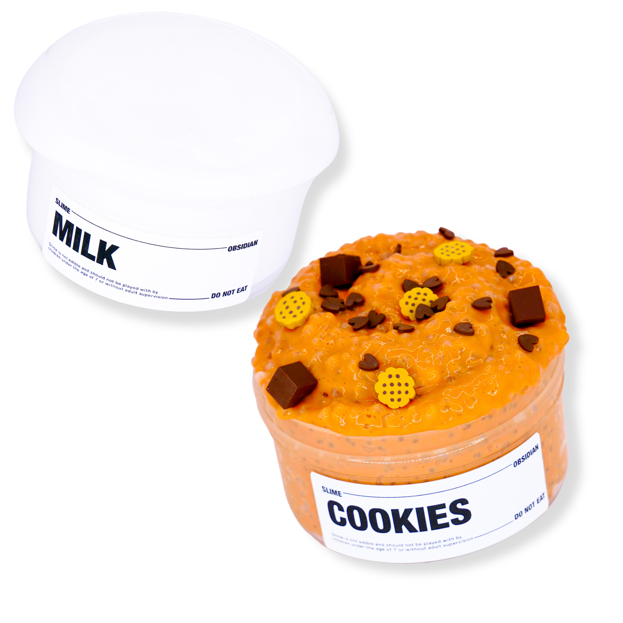 Milk & Cookies Slime Duo - Slime Obsidian