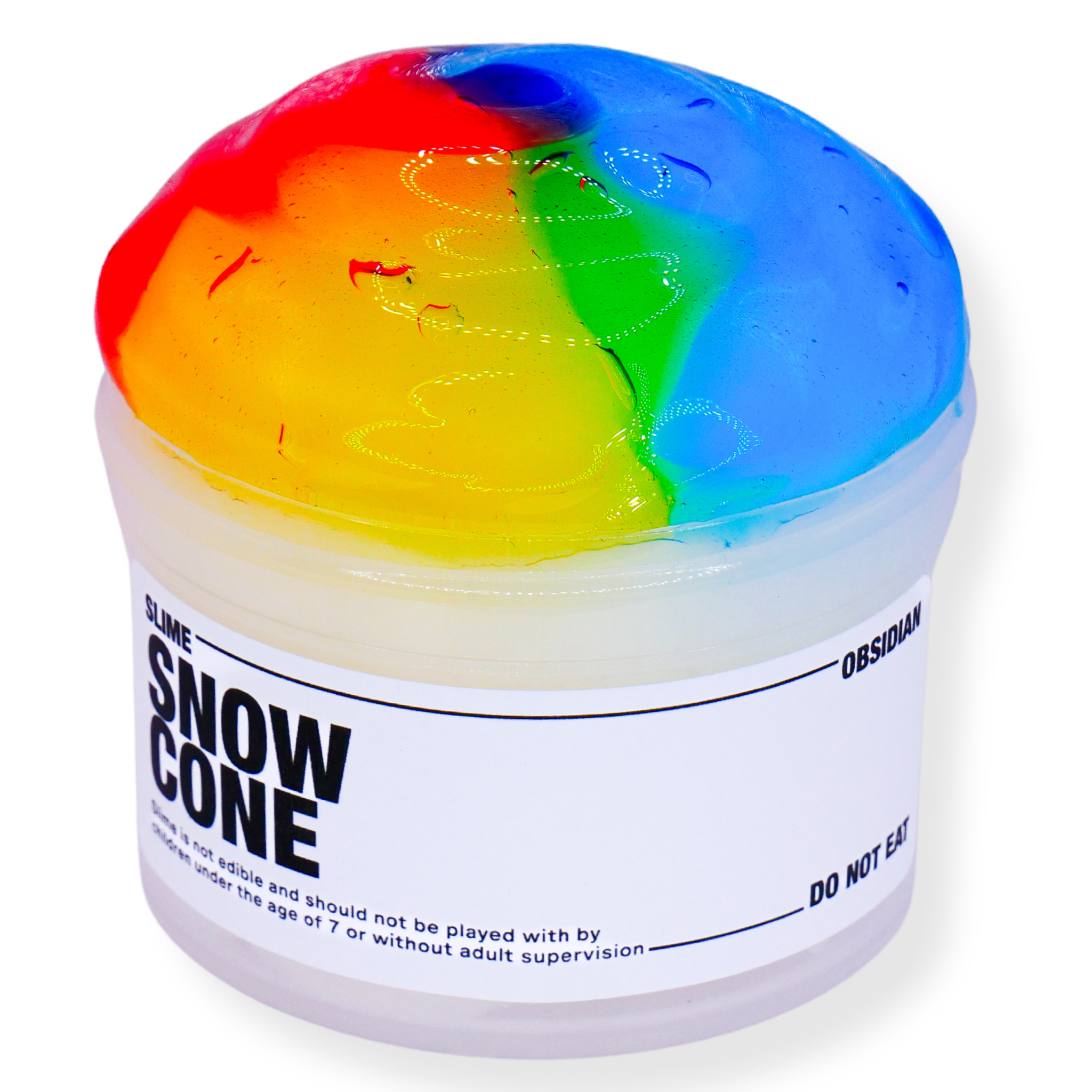 DIY Snow Cone Slime - Slime Obsidian