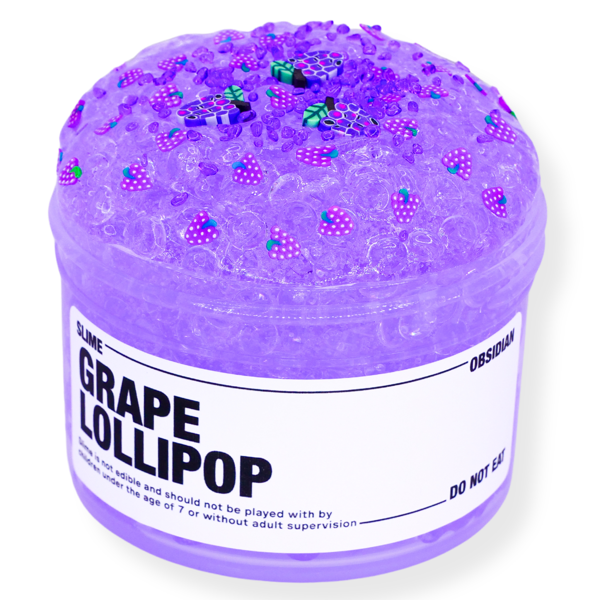 Grape Lollipop Slime - Slime Obsidian